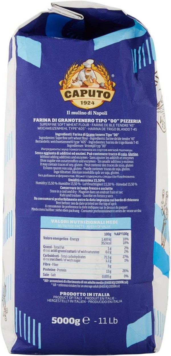 Farine Caputo Pizzeria au meilleur prix Farine à pizza Professionnelle 5 x 1Kg