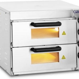 royal catering four à pizza electrique rcpo 3000 2ps 1 (2 chambres de cuisson)